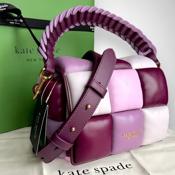kate spade Handbags - 🚫SOLD ON MERCARI🚫 Kate Spade Boxxy Lambskin Leather Crossbody Bag in Purple
